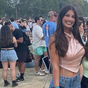 Topshop ballerina pink satin halter crop top